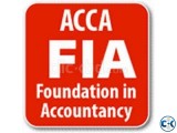 Teacher available for Foundations in accountancy-FIA-ACCA