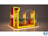 Small image 1 of 5 for Exhibition Stall Fabrication Kiosk Pavilion Trade Fair Stall | ClickBD