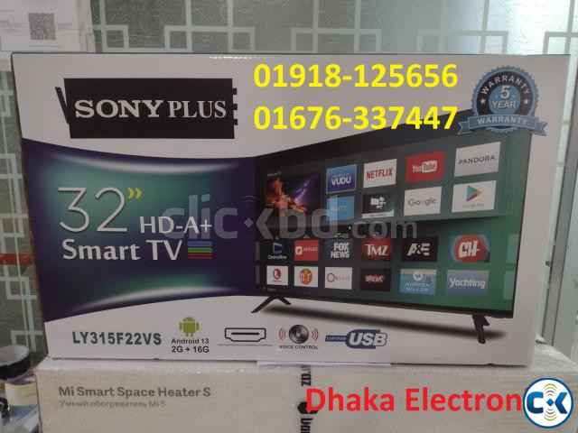 SONY PLUS 32 inch 4K SUPPORT ANDROID VOICE CONTROL TV large image 1