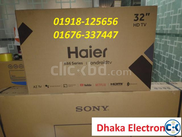 Haier 32 inch H32K66GH ANDROID GOOGLE BEZEL LESS SMART TV large image 0