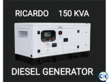 150 kva Ricardo Diesel Generator BD