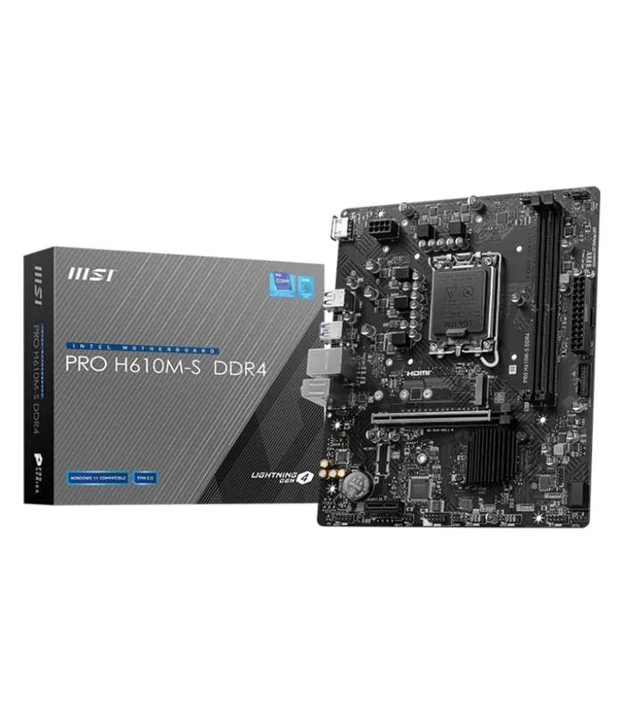MSI PRO H610M-S DDR4 m-ATX Motherboard – Reliable Performance for Budget Builds