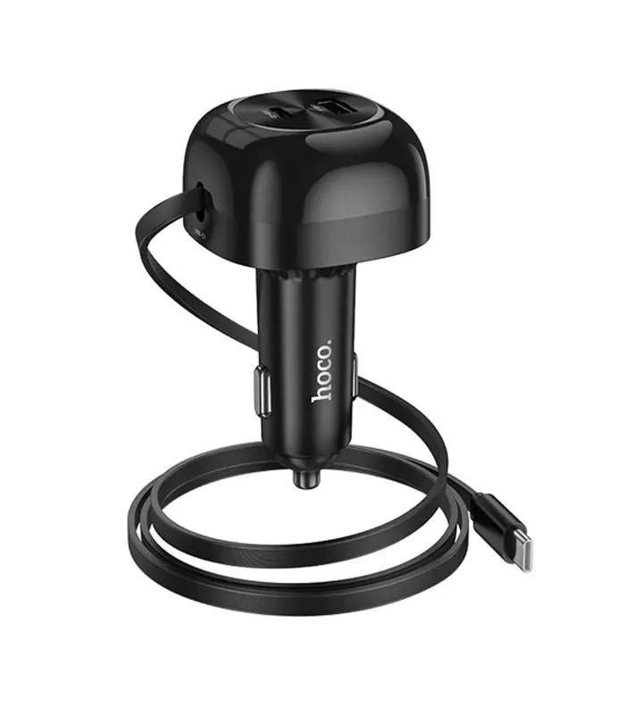 Hoco NZ15 PD60W Type-C with Retractable Cable Car Charger - Fast & Reliable