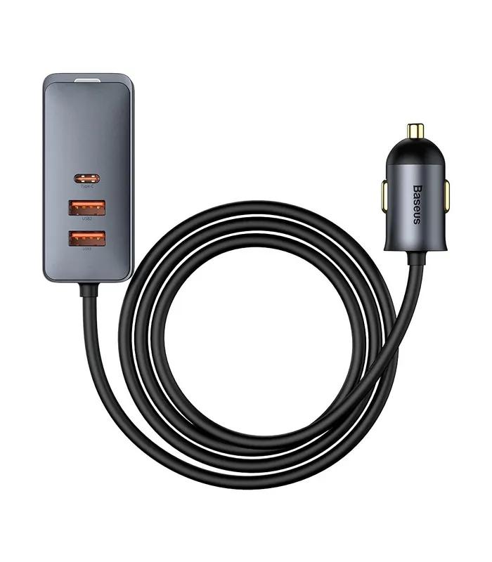 Baseus Share Together 120W Multi-Port Car Charger 3 USB + Type-C PPS Fast Charging Car Charger CCBT-B0G