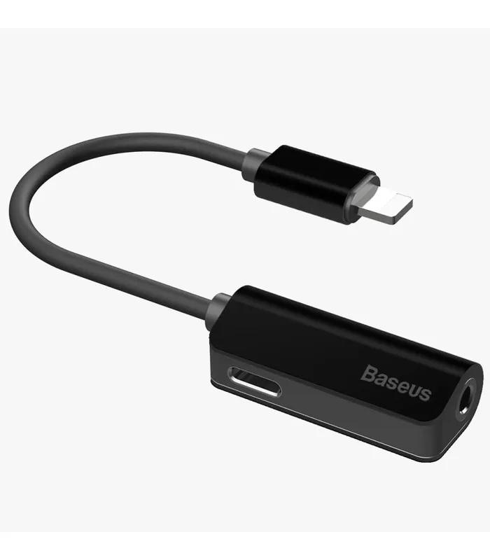 Baseus L32 Lightning Male to 3.5mm + Lightning Female Adapter