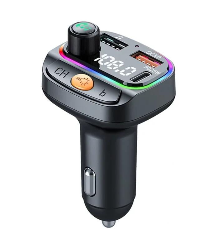 WiWU MP3 Car 38W 3 Ports Black Car Charger