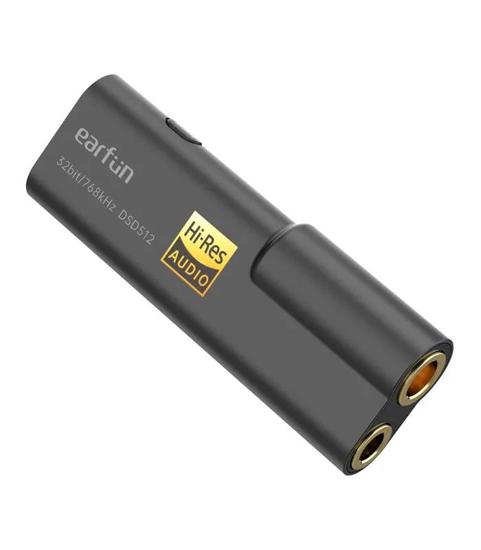EarFun UA100 HiFi USB DAC Headphone Amplifier, ES9038Q2M DAC, Portable Audio Headphone Amp Adapter