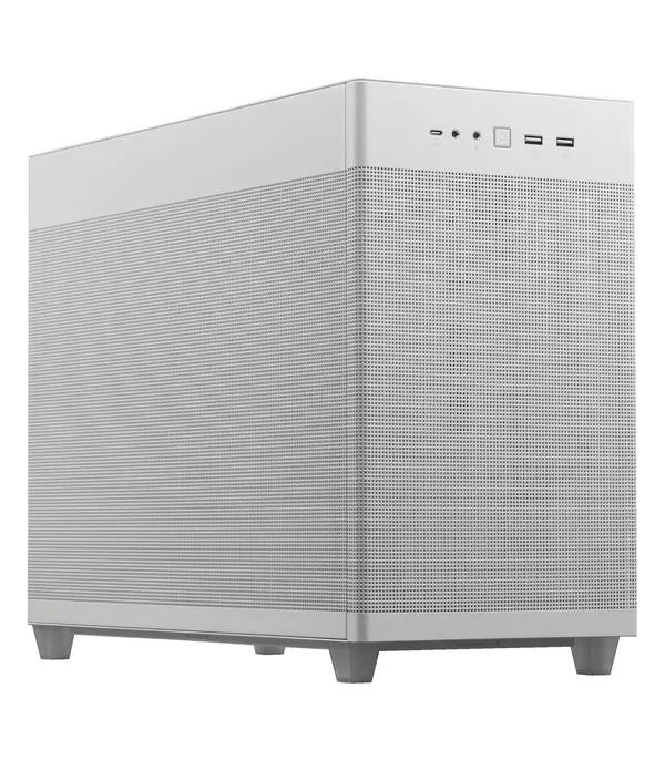 Asus Prime AP201 White Mini Tower – Sleek & Airflow Optimized!