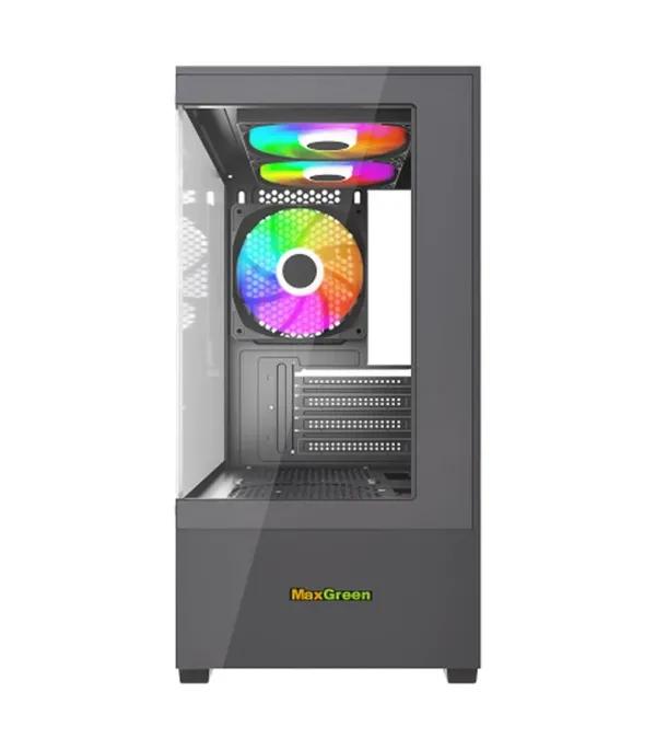 MaxGreen S19001 Gaming Case – Stylish ARGB Mid Tower Design!