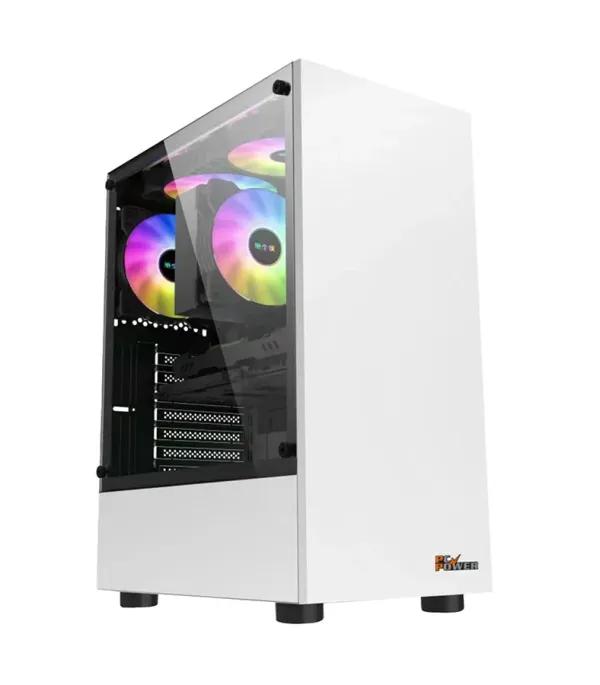 Snow Man PG-100 White Gaming Case – Premium ARGB Mid Tower!