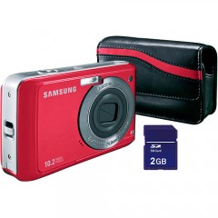 Samsung SL35 Camera 10.2 Mpix 4X optical 2gb SD card case i