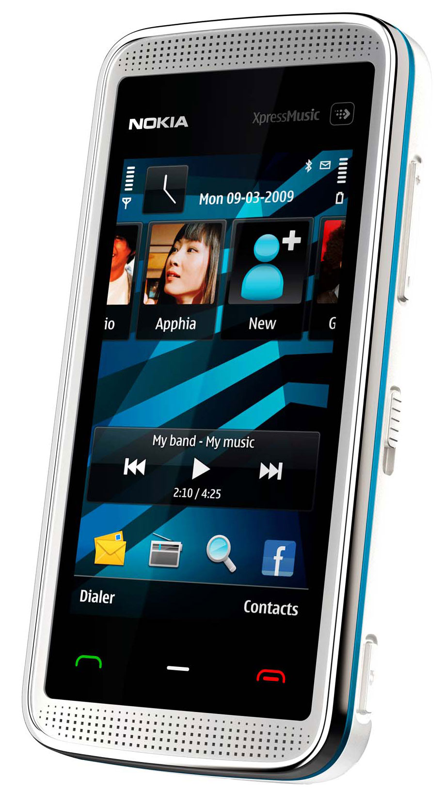 NOKIA 5530 XpressMusic Touch with 4GB microSD 500 songs large image 0