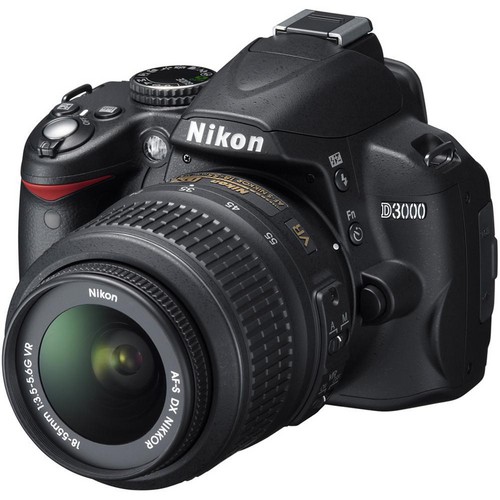 Nikon DSLR Camera D3000 with 18-55mm Lens large image 0