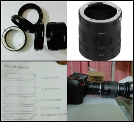 Macro Extension Tube set for extreme close up for Nikon