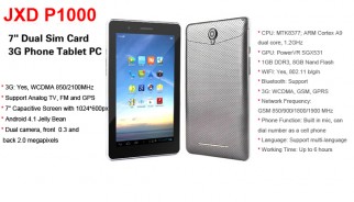 JXD P1000 3G Calling Dual Core Dual Sim 1GM RAM TV