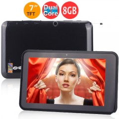 Duel Core Duel Sim Duel Camera 1GB RAM 8GB HDD TABLET PC