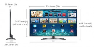 led tv Samsung 40 Class 40.0 Diag. 7000 Series 3D 1080p