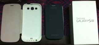 Samsung Galaxy S3 With All Accessories 2 Battery Case