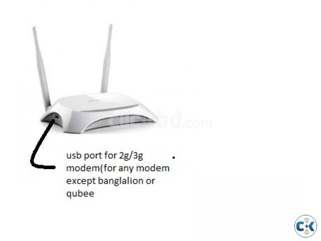 3g wifi router tplink 300 meter large image 0