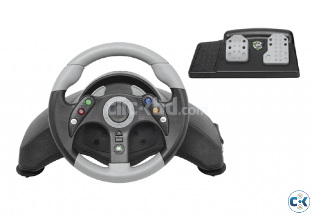 original microsoft racing wheel madcatz 2 for xbox 360 large image 0