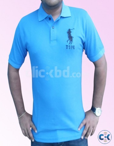 Men s Blue Color US Polo Tshirt large image 0