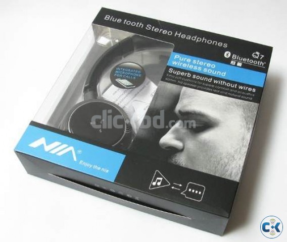 NIA Q7 BLUETOOTH STEREO HEADPHONE WITH MIC large image 0