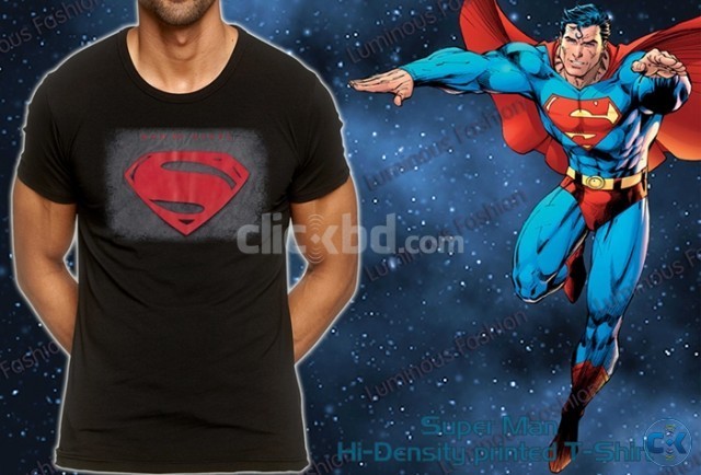 SuperMan Hi-Density print T-Shirt large image 0