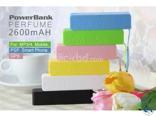 Mini Perfume Power Bank Emergency USB Charger large image 0