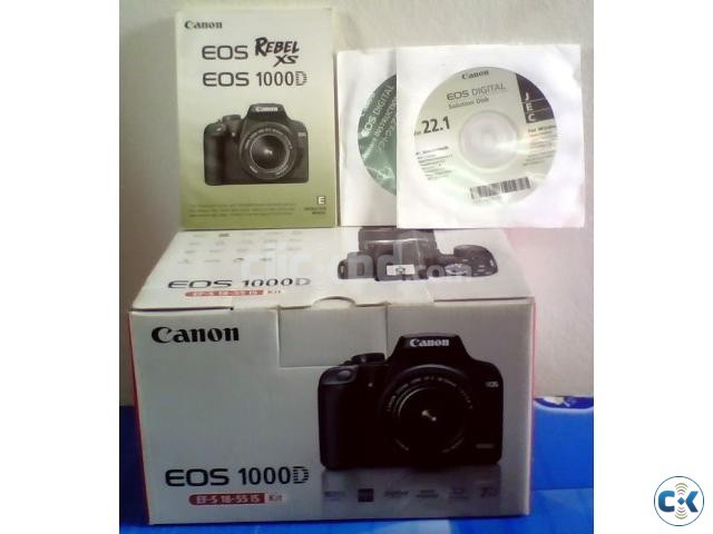 Canon DSLR EOS 1000D 18 to 55 Lance IS large image 0