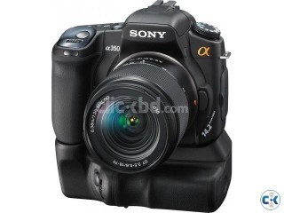 Sony a350 with two lenses vertical grip