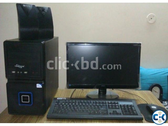 Office Used Full Desktop With Lcd and Speaker Only For 8500 large image 0