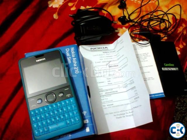 Nokia Asha 210 With 9month warranty large image 0