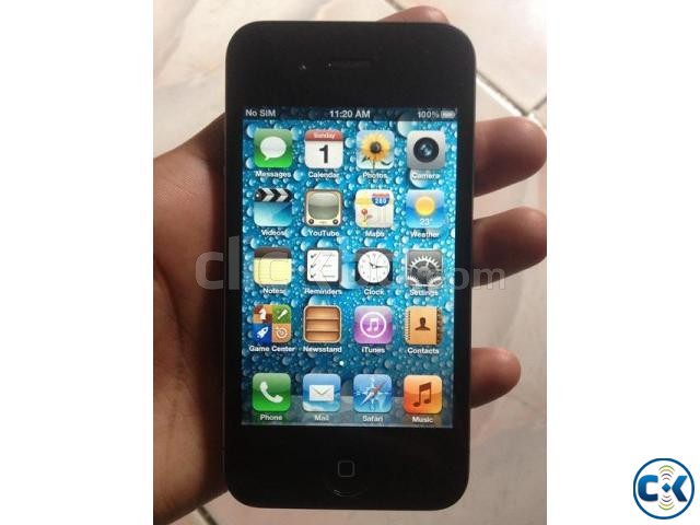 I Phone 4 16GB Black Factory Unlock large image 0