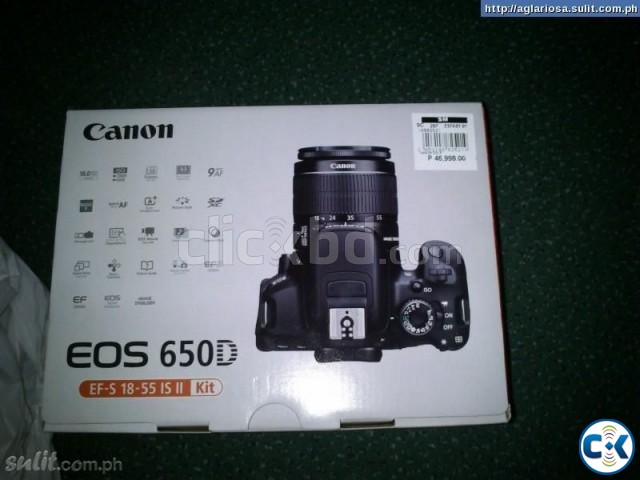 Brand New Canon 650D With 18-55 II large image 0