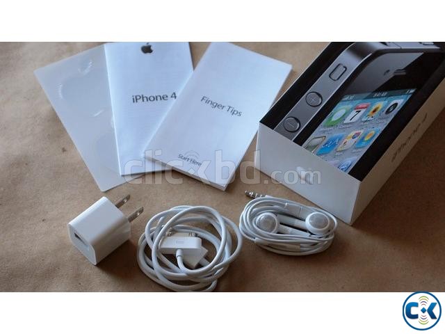 I Phone 4 16GB Factory Unlock full box large image 0