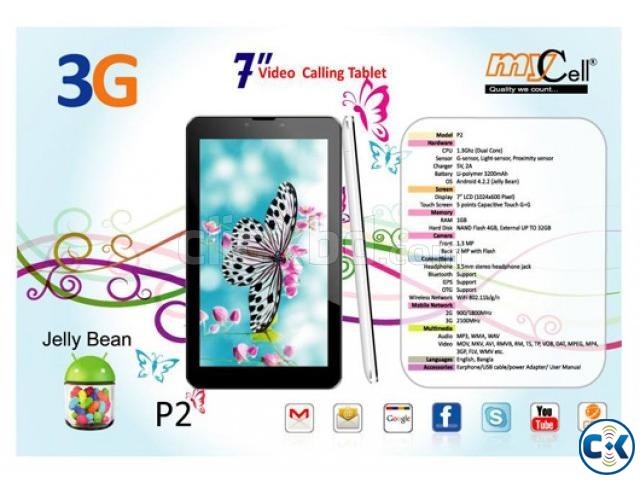 7 Dual Sim Dual Core Dual Cam 1GB Ram 3G Calling TAB.NEW large image 0