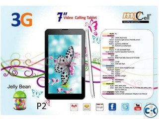 7 Dual Sim Dual Core Dual Cam 1GB Ram 3G Calling TAB.NEW