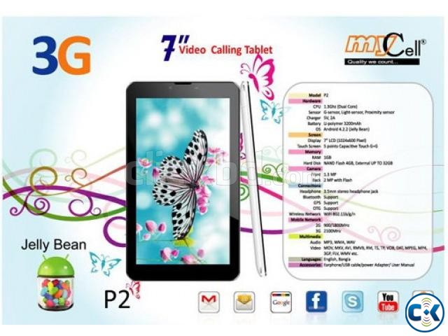 7 Dual Sim Dual Core Dual Cam 1GB Ram 3G Calling TAB.NEW large image 0