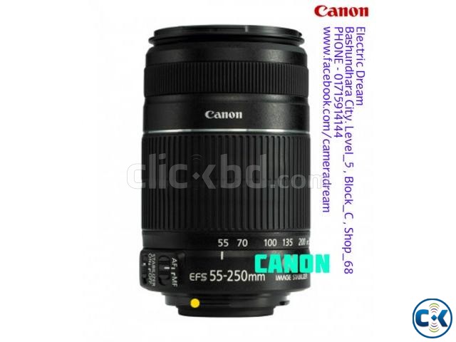 CANON EF-S 55-250mm f 4-5.6 IS Lens . CAMERA DREAM large image 0