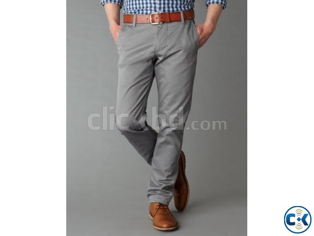 DOCKES GREY GABARDINE PANT large image 0