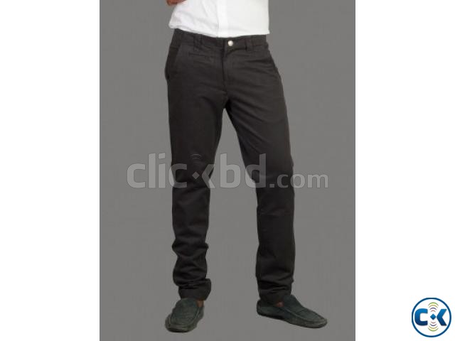 WALKER DARK GREY GABARDINE PANT large image 0