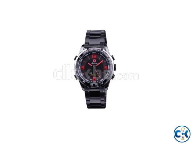 Shark Men Digital Led Sport Army Quartz Wrist Watch New large image 0