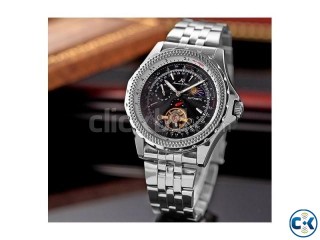 KS Automatic Mechanical Steel Mens Wrist Watch