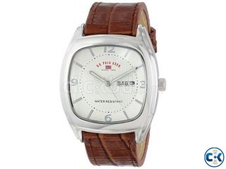 U.S. Polo Assn. Classic Men s Brown Crocodile Strap Watch