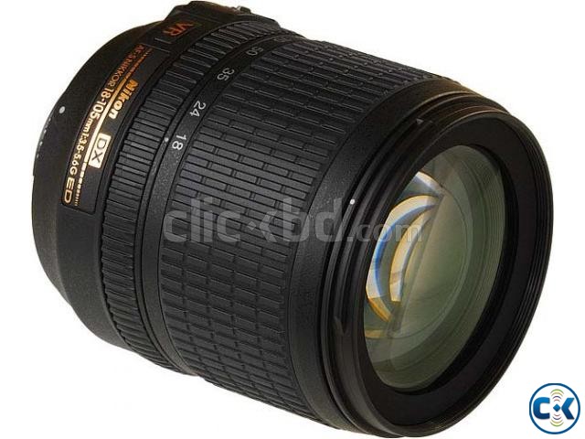 Nikon 18-105mm VR Lens with hood large image 0