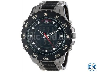 U.S. Polo Assn Sport Men s Black and Gunmetal Ana-Digi Watch