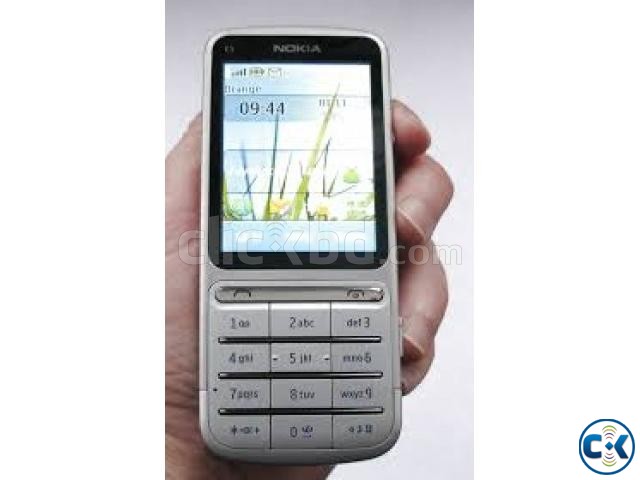 Nokia C3-01 silver steel  large image 0