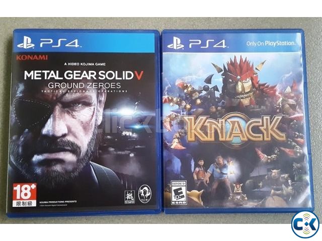 PS4 Games Knack MGS V GZ for sell large image 0