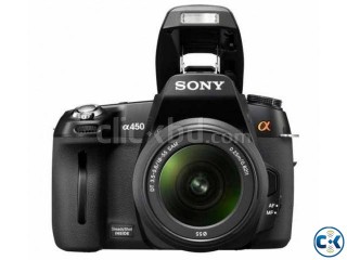 Sony Alpha A450 DSLR camera with 18-55 mm Lens