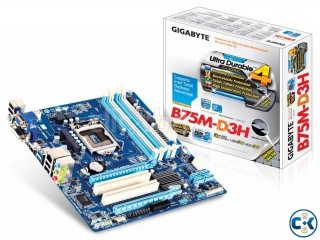 GigaByte GA-B75M-D3H MainBoard 3rd Gen HDMI DVI LGA 1155